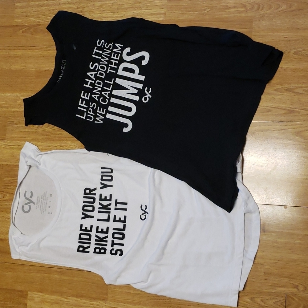 Lot of two Cyc Fitness sleeveless tees sz small